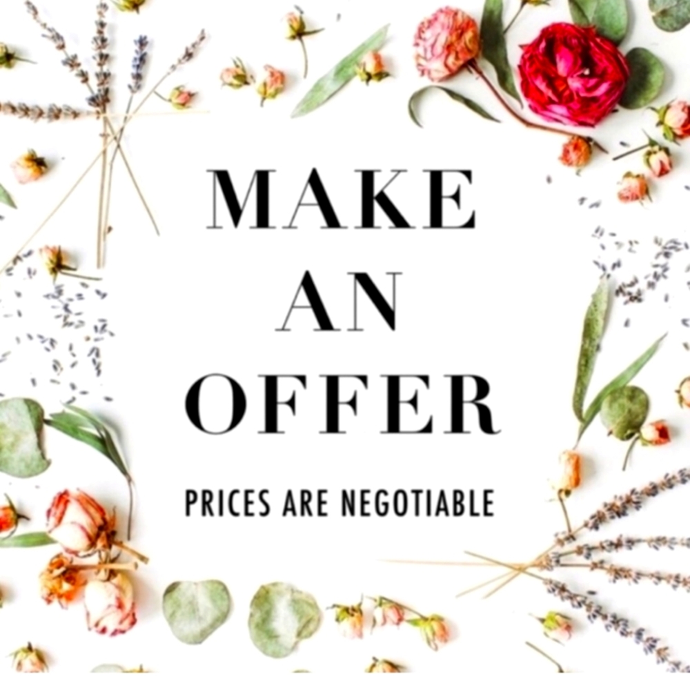 Make an offer on your favorite item in my closet. All offer's considered.